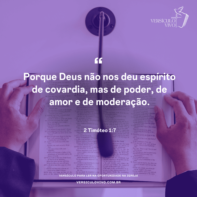 Versículos para ler na oportunidade na igreja