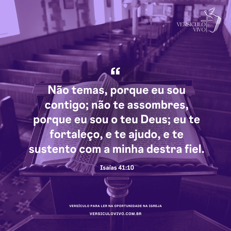 Versículos para ler na oportunidade na igreja