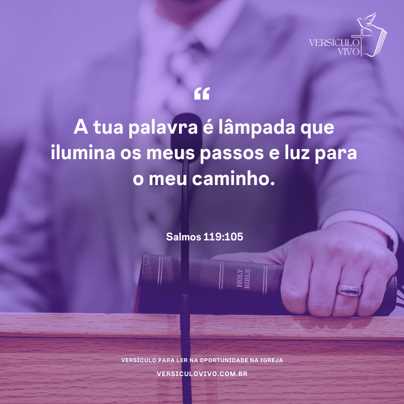 Versículos para ler na oportunidade na igreja