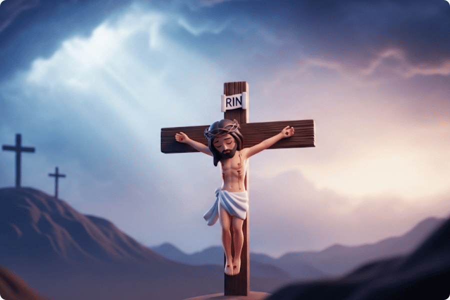Histórias Bíblicas Infantil Crucifixão