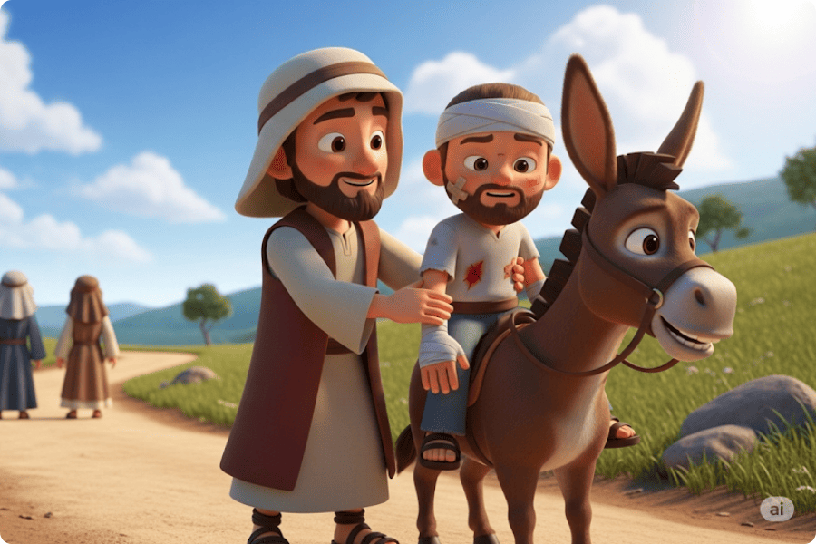Histórias Bíblicas Infantil Bom Samaritano