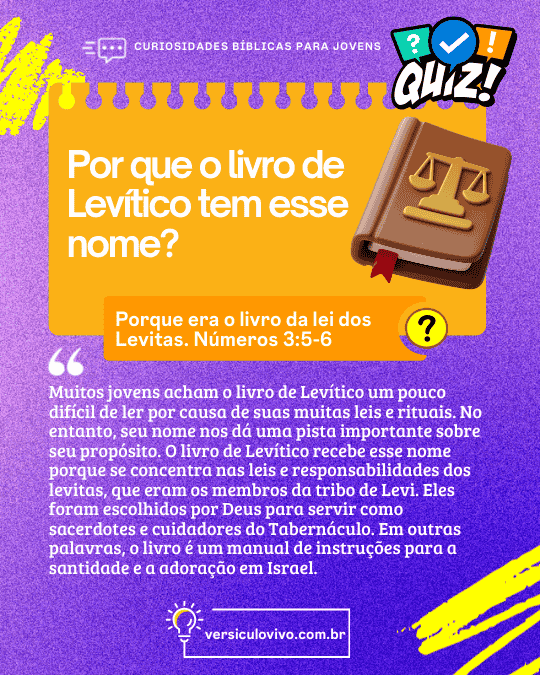 Curiosidades bíblicas para jovens