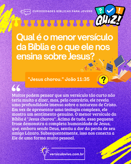 Curiosidades bíblicas para jovens