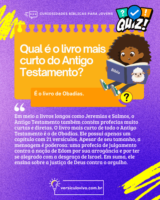 Curiosidades bíblicas para jovens