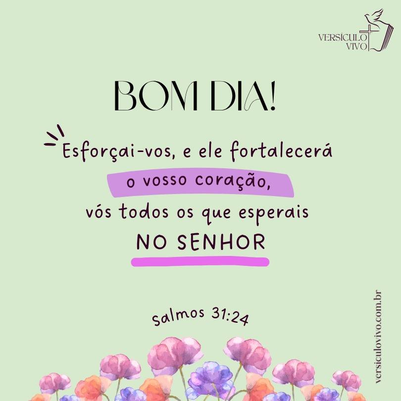 Versículos Bíblicos de Bom Dia