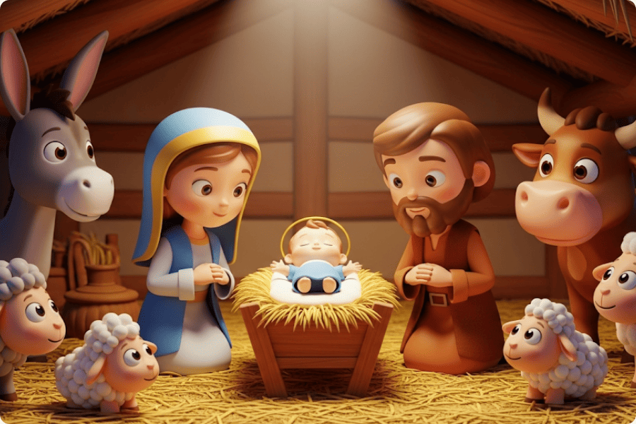 Histórias Bíblicas Infantil Nasicmento de Jesus