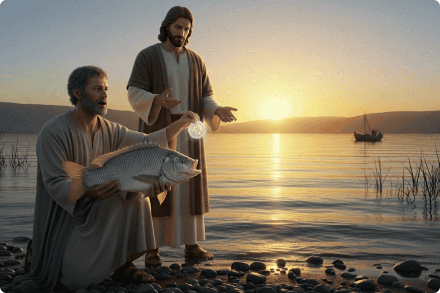 O peixe com a moeda (Mateus 17:24-27) O peixe com a moeda (Mateus 1724-27)