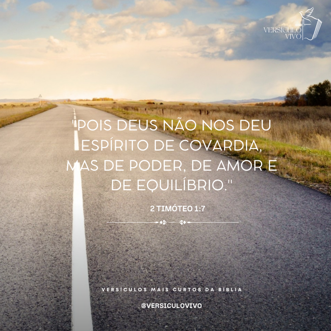 Versículo 2 Timóteo 1:7 espírito de poder