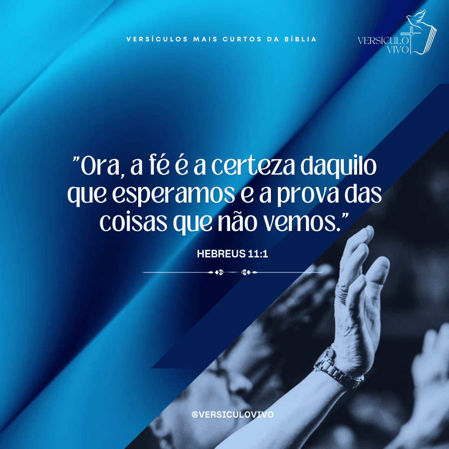 Versículo Hebreus 11:1 sobre fé