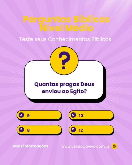 Perguntas Bíblicas Nível Médio