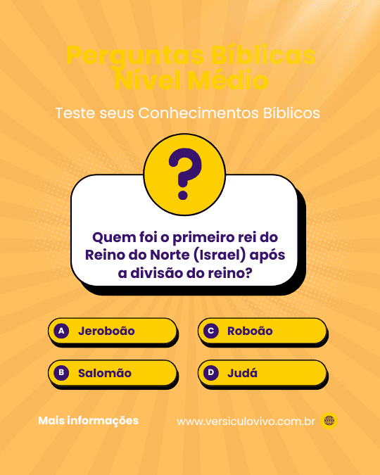Perguntas Bíblicas Nível Médio