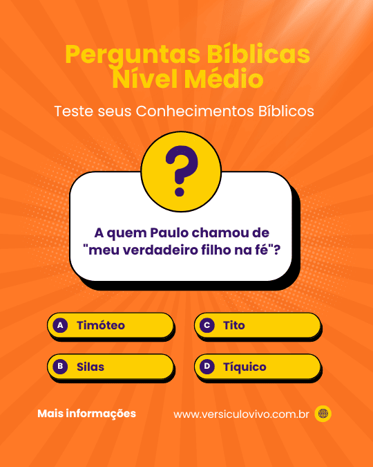 Perguntas Bíblicas Nível Médio