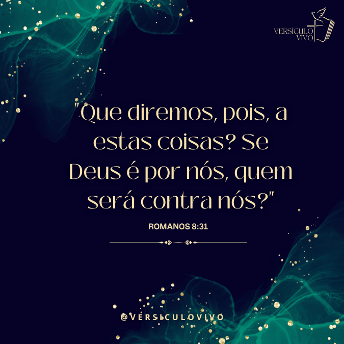 Versículo Romanos 8:31 Deus é por nós