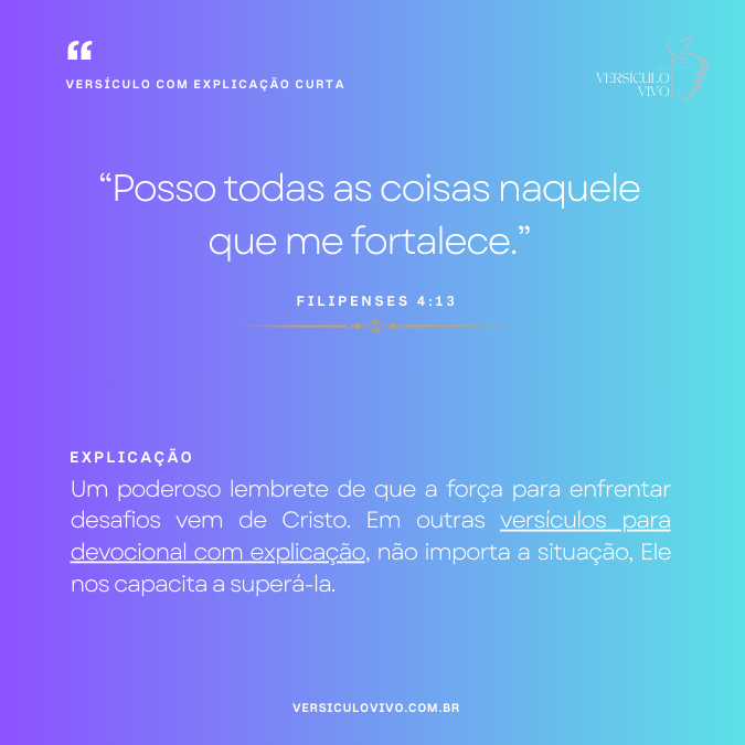 Versículos com explicação curta