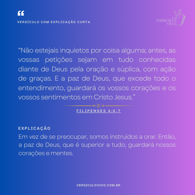 Versículos com explicação curta