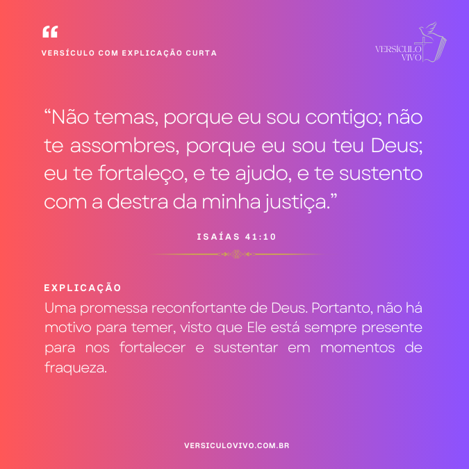 Versículos com explicação curta
