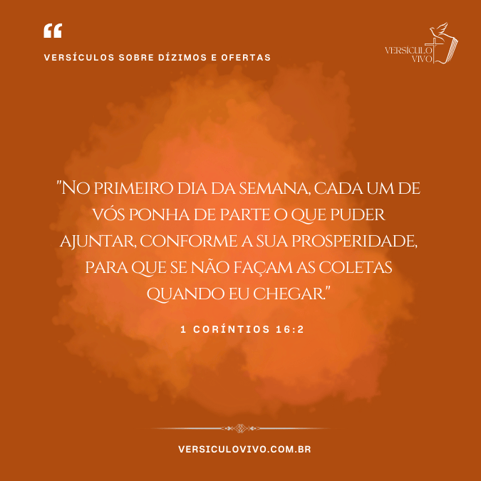 Versículos sobre Dízimos e Ofertas
