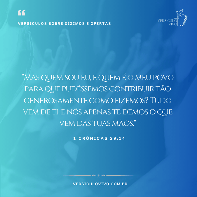 Versículos sobre Dízimos e Ofertas