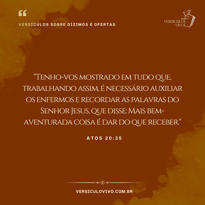 Versículos sobre Dízimos e Ofertas
