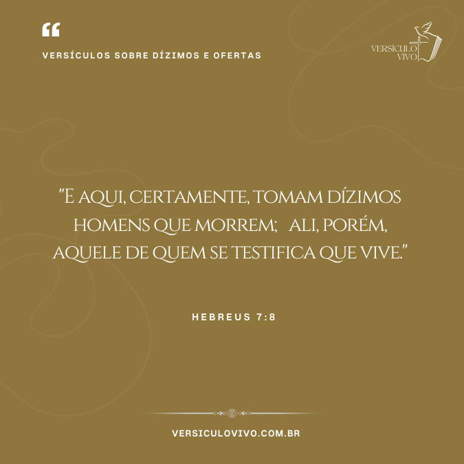 Versículos sobre Dízimos e Ofertas