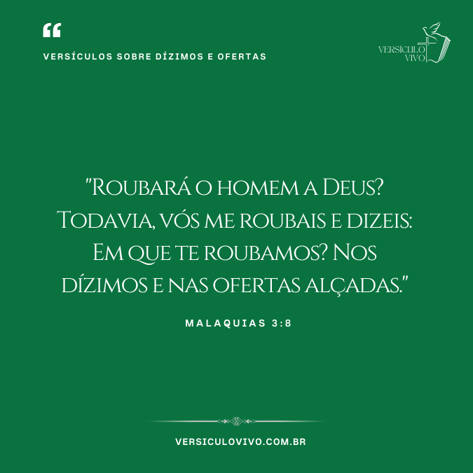 Versículos sobre Dízimos e Ofertas