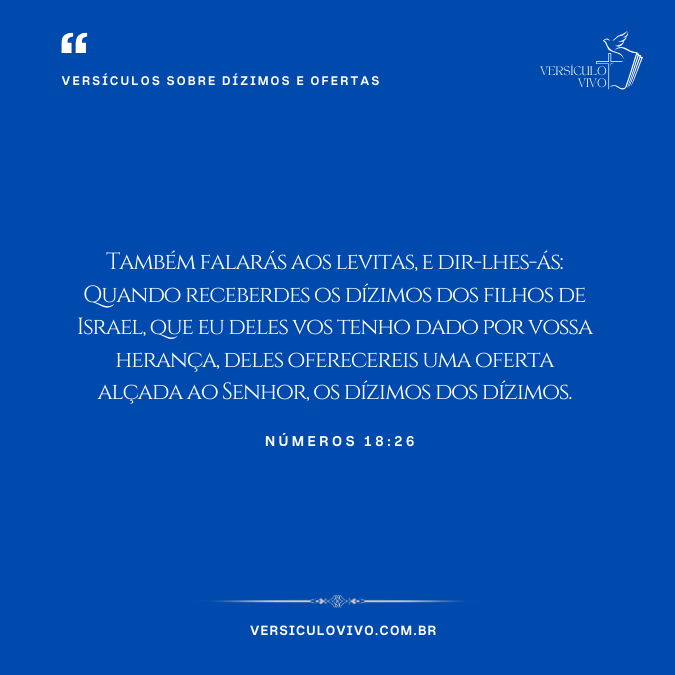Versículos sobre Dízimos e Ofertas