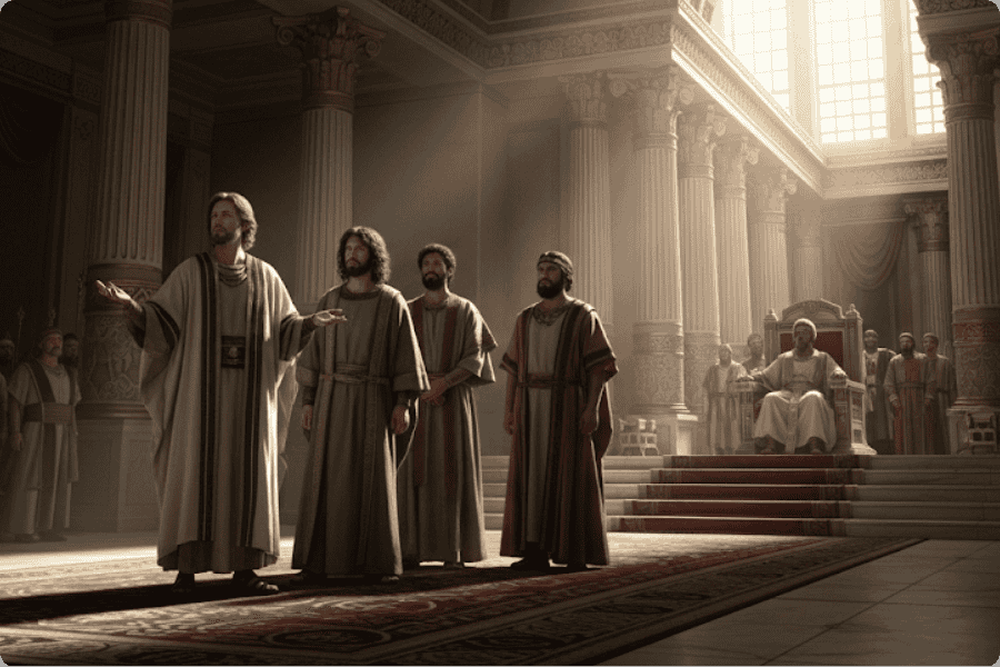 Daniel e seus amigos, Hananias, Misael e Azarias