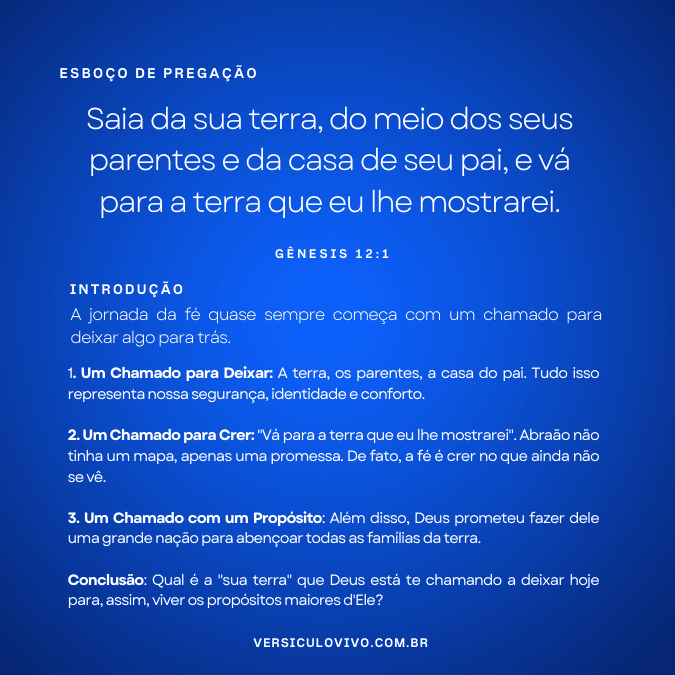 Esboço de Pregação