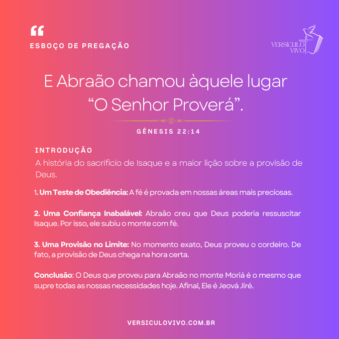 Esboço de Pregação