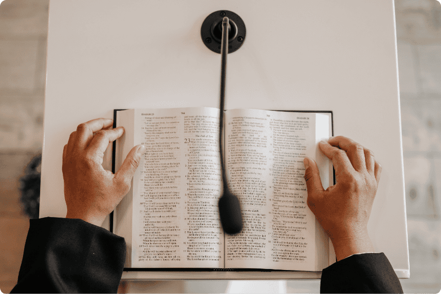O que falar em uma saudação na igreja?