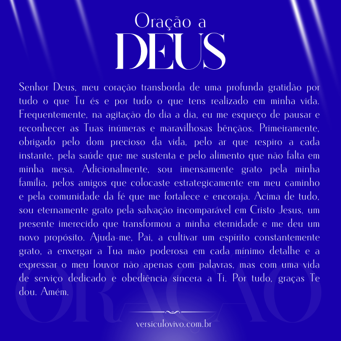 Oração a Deus