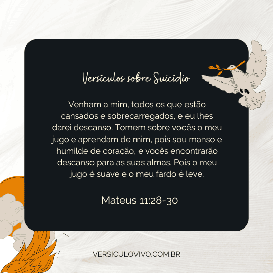 Versiculos sobre Suícidio