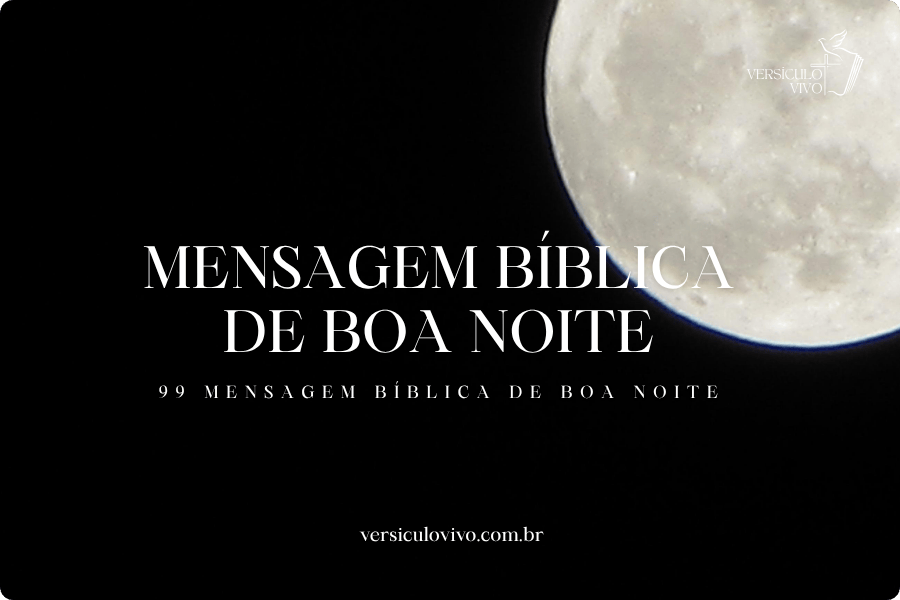 Mensagem Bíblica de Boa Noite