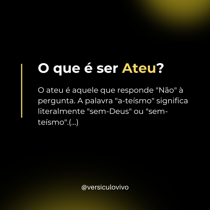 O que é Ateu
