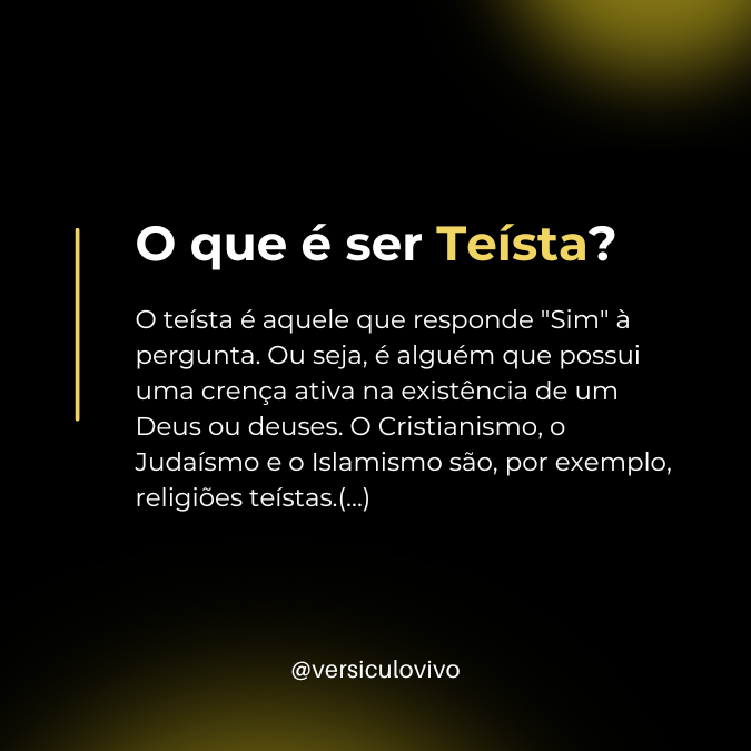 O que é Teísta