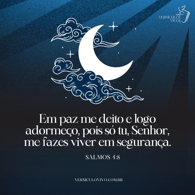 Boa Noite com Versículo Bíblico e Mensagem