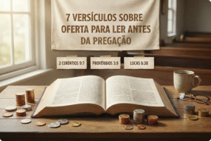 7 versículos sobre oferta para ler antes da pregação no culto de domingo