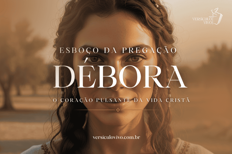 Qual é o esboço da pregação sobre Débora?