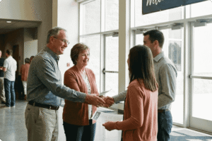 Saudação para visitantes na igreja: Versículos de boas-vindas