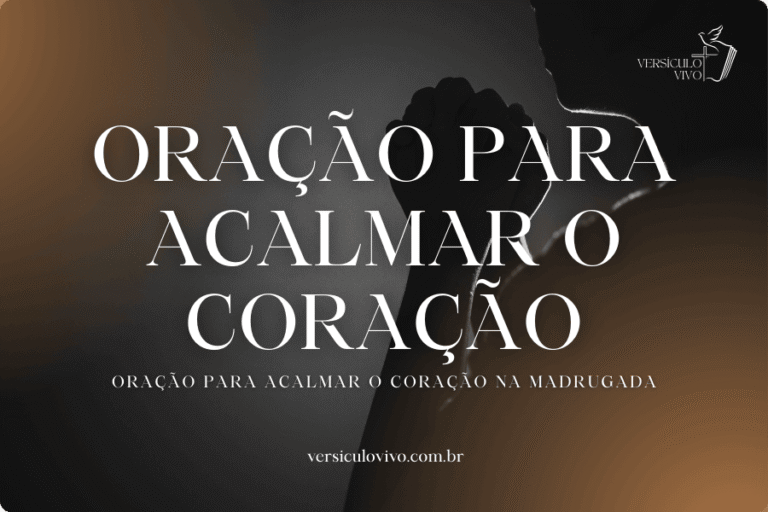 Oração para acalmar o coração aflito na madrugada