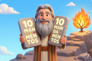 Os 10 mandamentos explicados para crianças