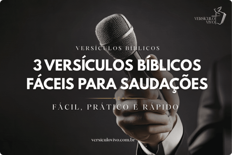 3 Versículos Bíblicos Fáceis para Saudações na Igreja