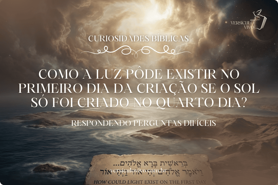 Como a luz pôde existir no primeiro dia da criação se o Sol só foi criado no quarto dia?