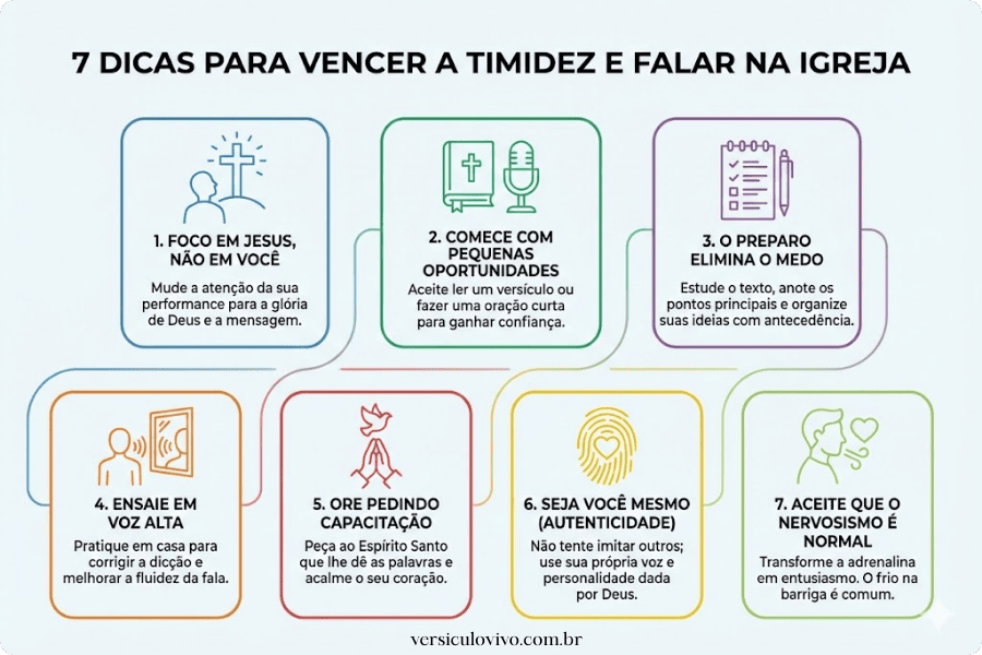 Como perder a vergonha de falar na igreja?