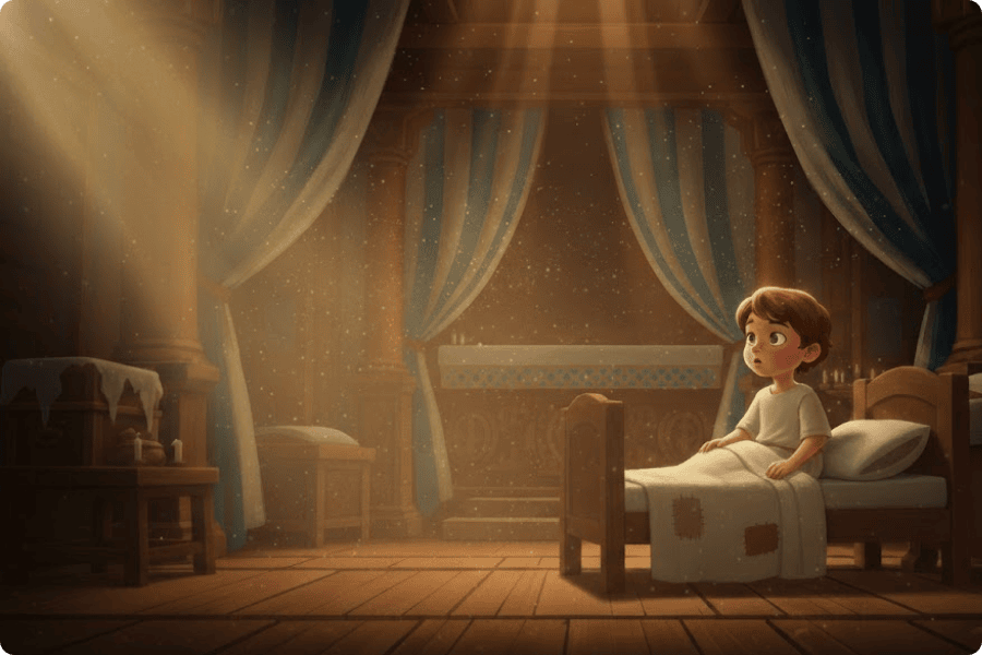 Deus chamando Samuel a noite