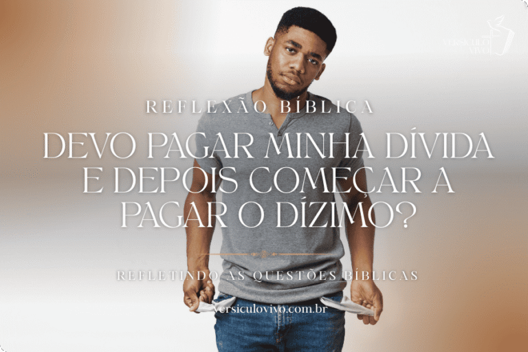 Devo pagar minha dívida e depois começar a pagar o dízimo?