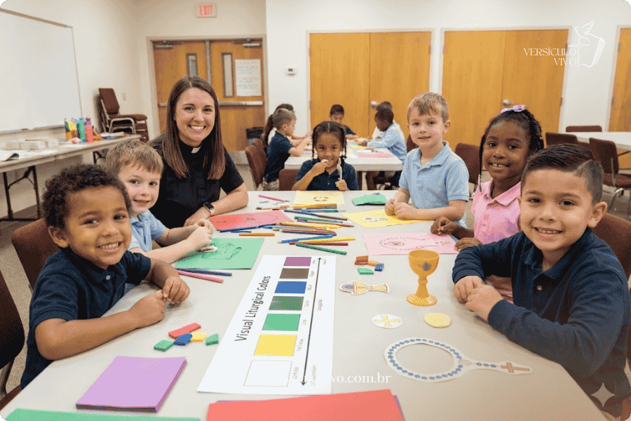 Dinâmica para crianças na igreja católica