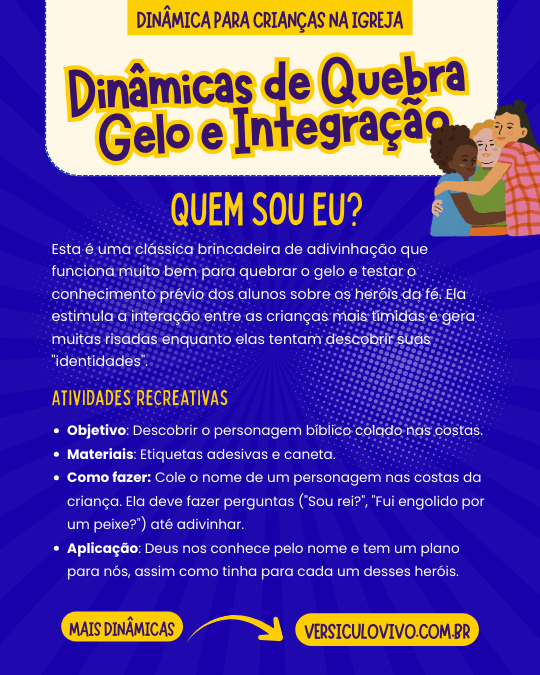 Dinâmica para Crianças na Igreja