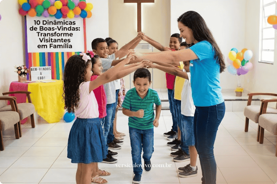Dinâmica para receber visitantes no ministério infantil