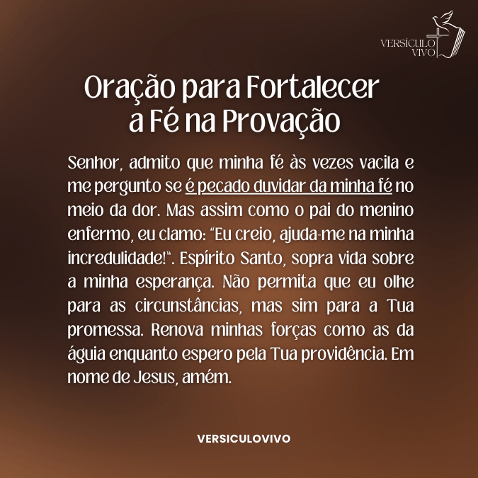 Oração para Fortalecer a Fé na Provação